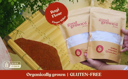 Ragi Flour | 100% Organically Grown | Unpolished Finger Millet Flour | 100% Whole Ragi