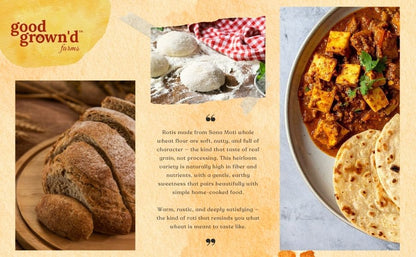 Sona Moti (Emmer/Khapli) Whole Wheat Flour | Organically Grown | Low Gluten | Diabetic Friendly