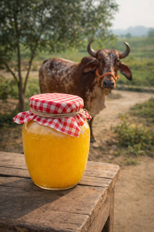 A2 Gir Cow Ghee - Bilona Churned🐮 | Liquid Gold | Small-Batch | Naturally Nourishing