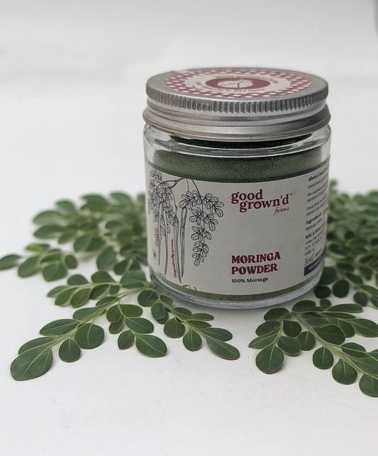 Moringa Powder (Leaves) | Iron, Calcium & Protein-Rich Supergreen | The Miracle Tree | Organically Grown | No Preservatives