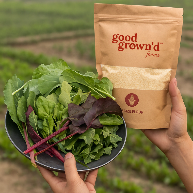 Saag + Makke ka Atta