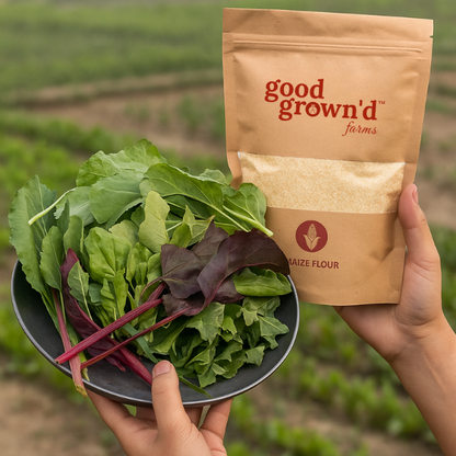 Saag + Makke ka Atta