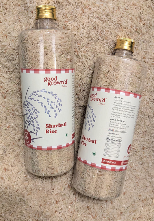 Sharbati Rice | Aromatic & Naturally Soft | North Indian Grain | Light, Fluffy & Comforting | 100% Organically Grown 🍚