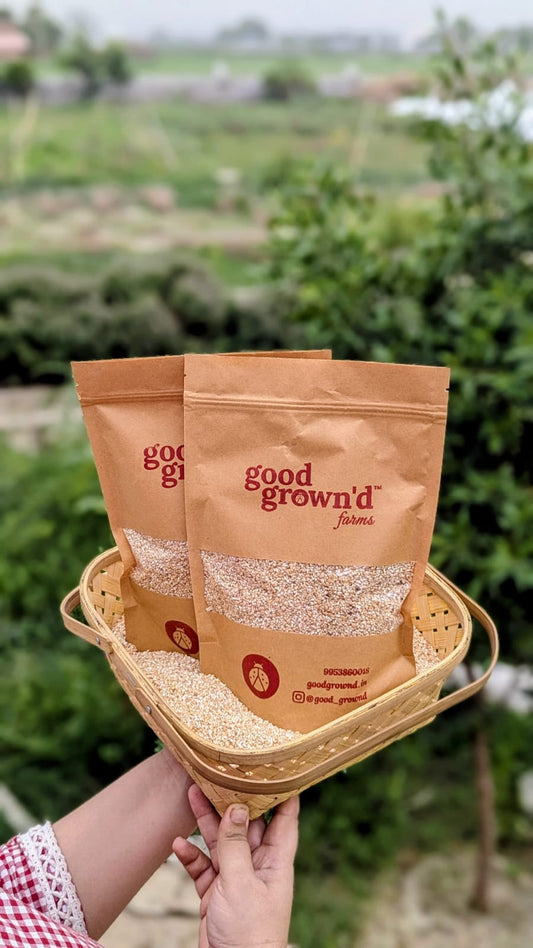 Roasted Dalia at the farm